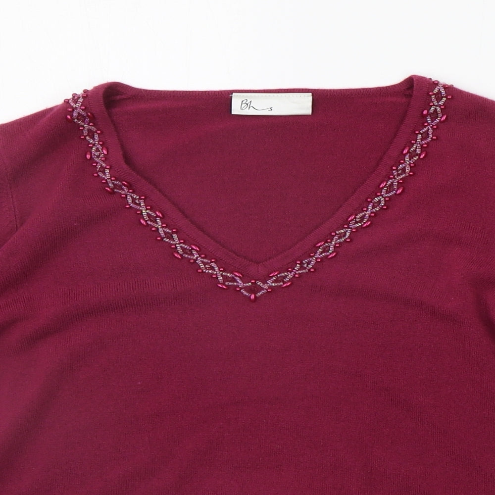 BHS Womens Purple   Pullover Jumper Size 10