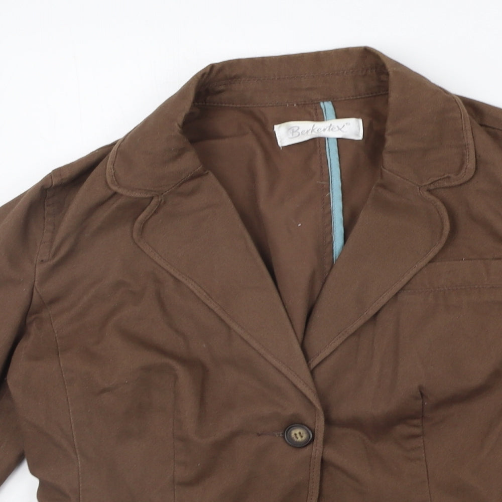 BERKETEX Womens Brown   Jacket Suit Jacket Size 10