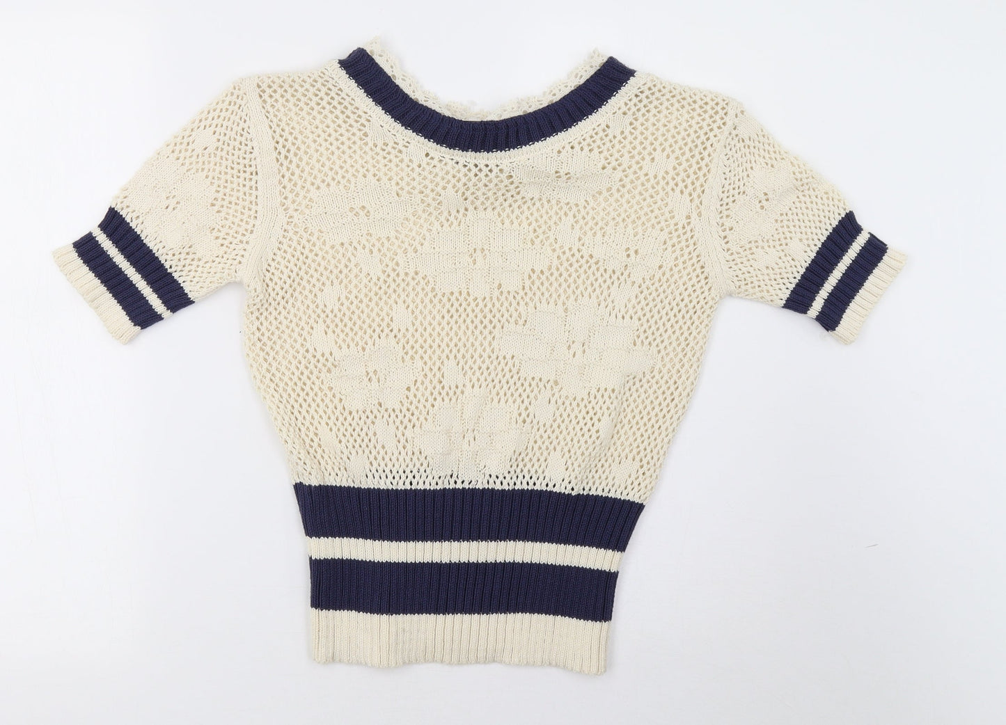st ambecco Womens White   Pullover Sweatshirt Size L