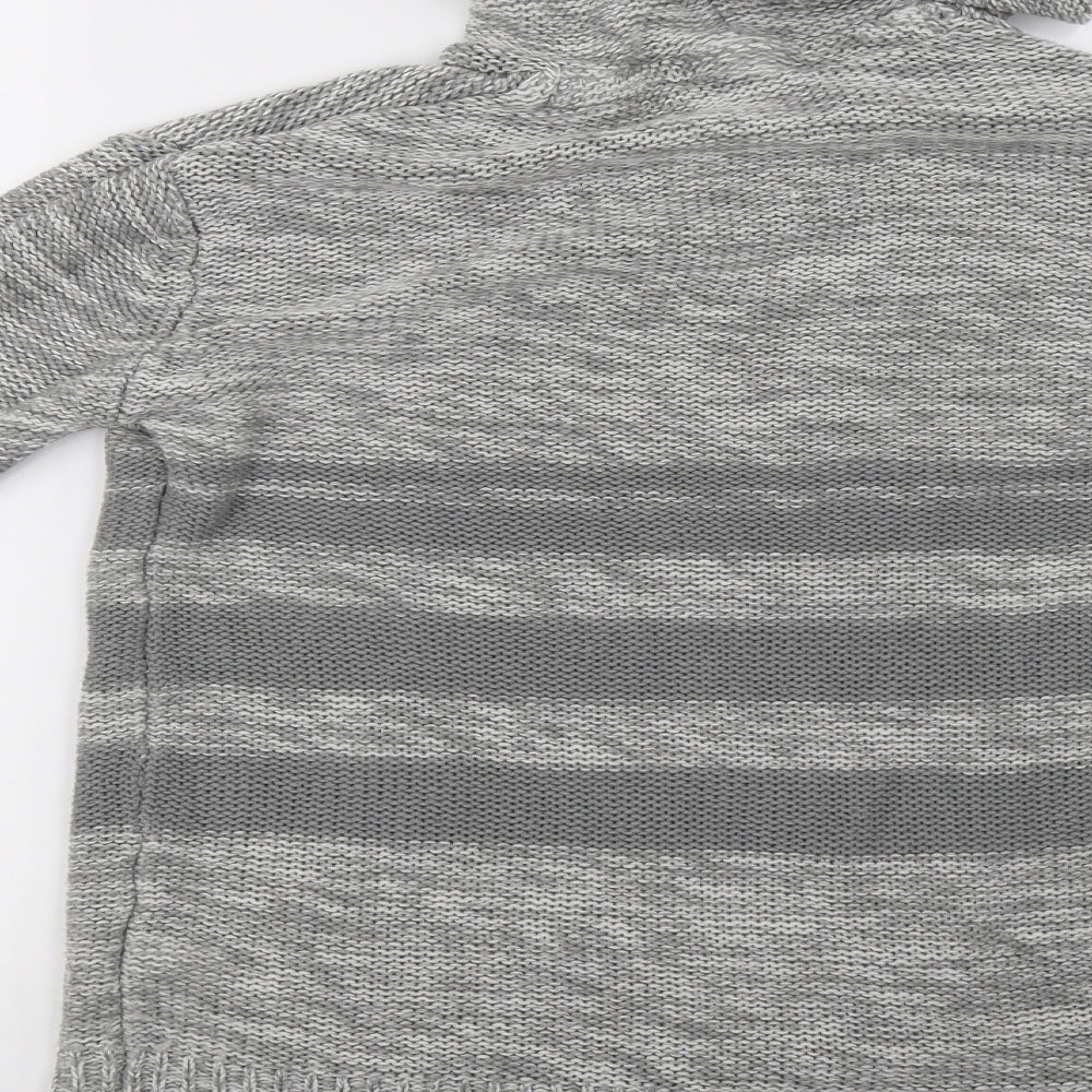 mrp Womens Grey  Knit Pullover Hoodie Size M