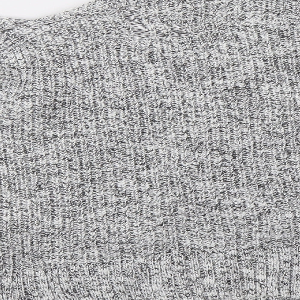 Hollister Womens Grey  Knit Pullover Sweatshirt Size XS