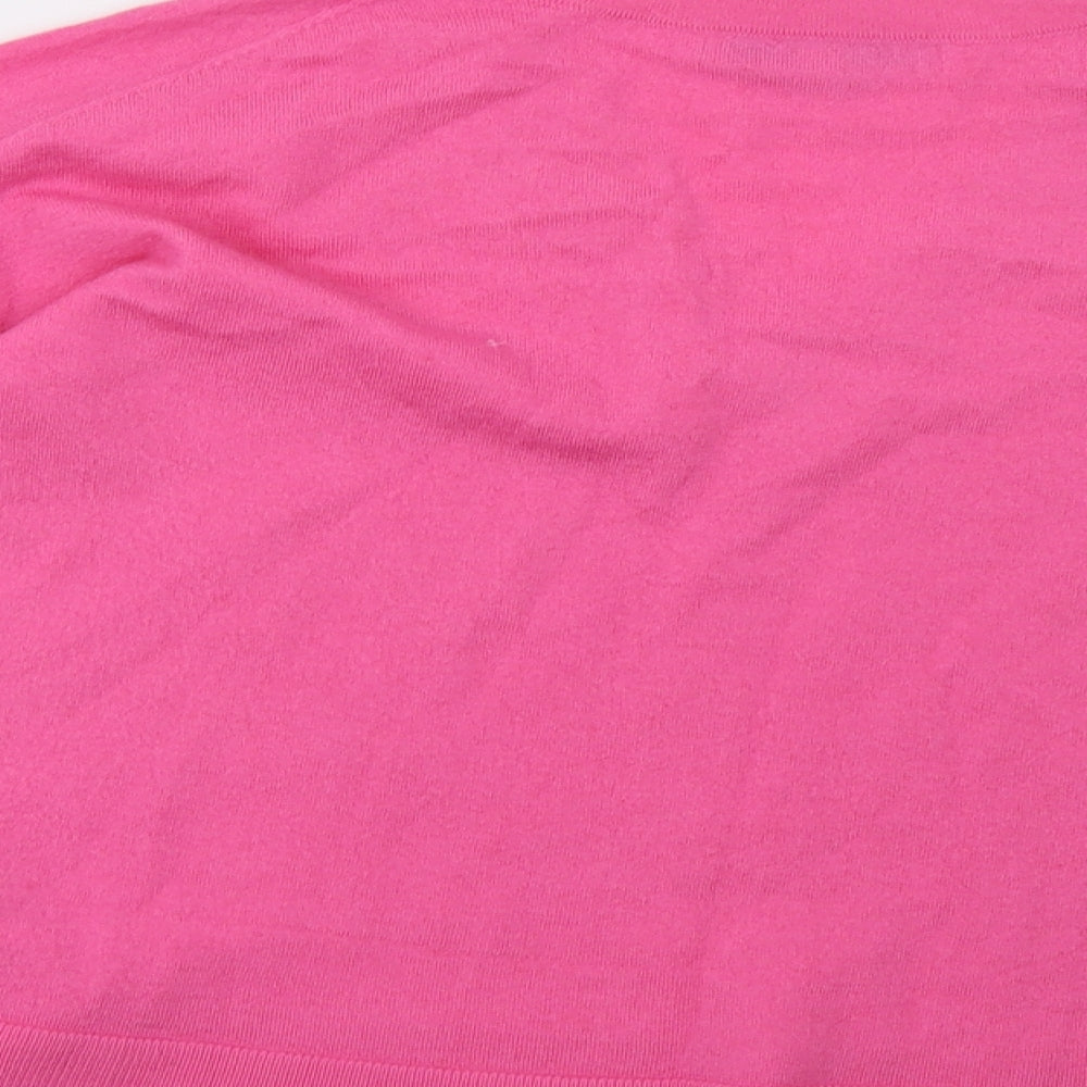 NEXT Womens Pink  Knit Pullover Sweatshirt Size 10