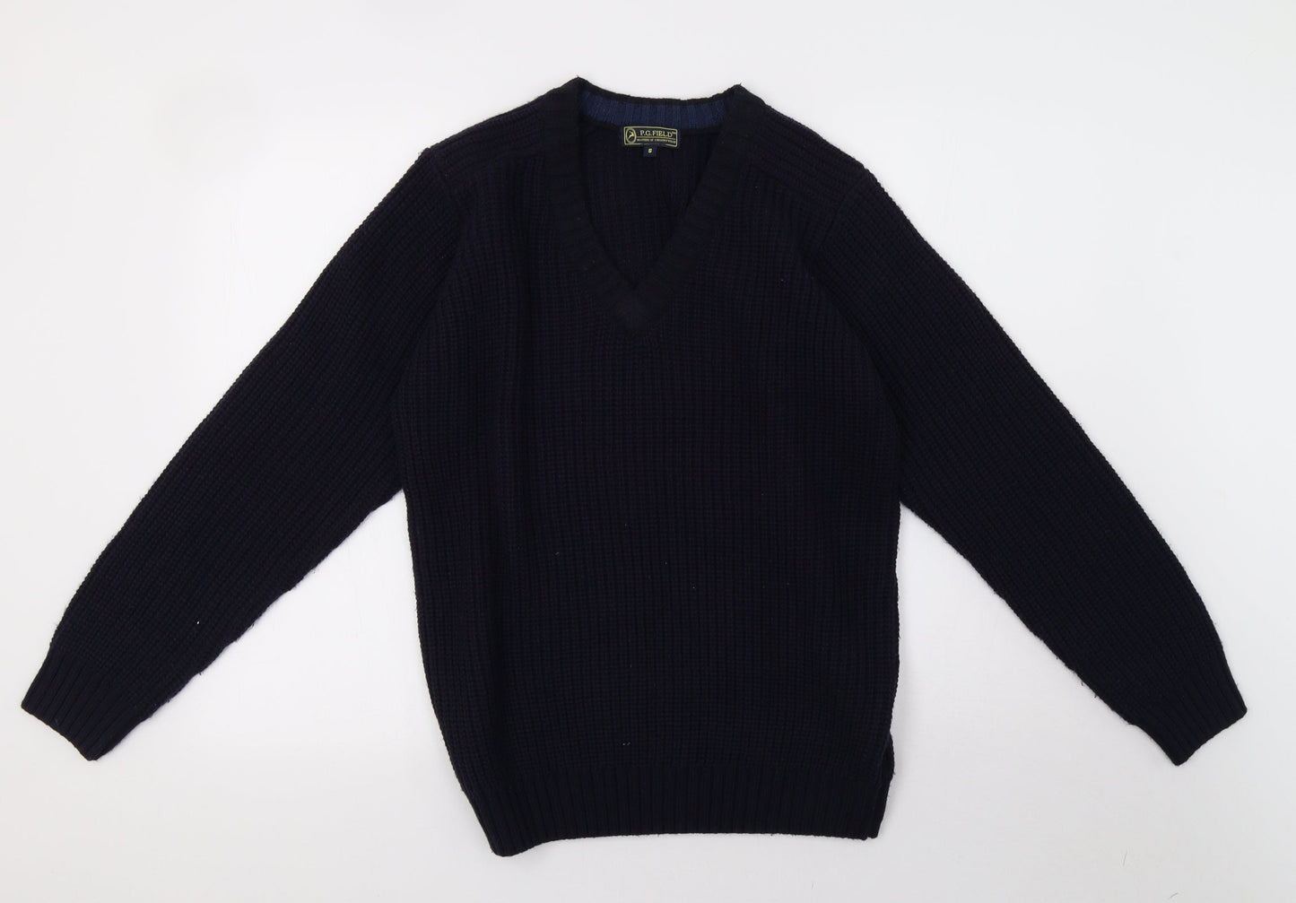 EWM Mens Blue  Knit Pullover Sweatshirt Size S