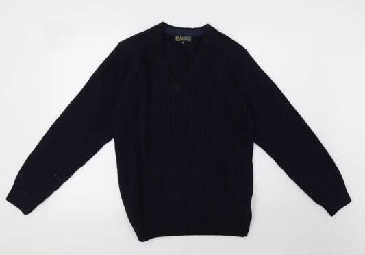 EWM Mens Blue  Knit Pullover Sweatshirt Size S