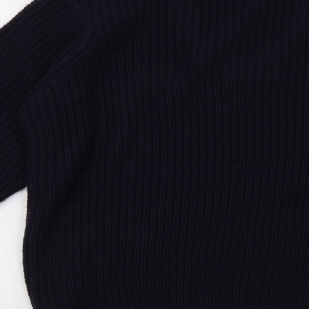 EWM Mens Blue  Knit Pullover Sweatshirt Size S