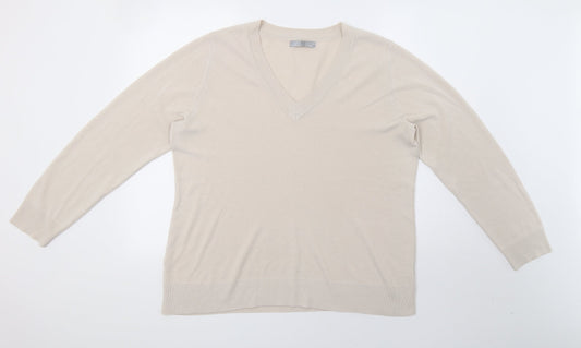Sainsburys Womens Beige   Pullover Sweatshirt Size 18