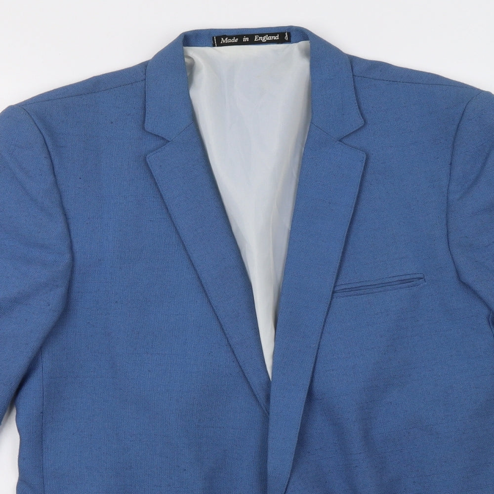 Topman Mens Blue   Jacket Blazer Size L
