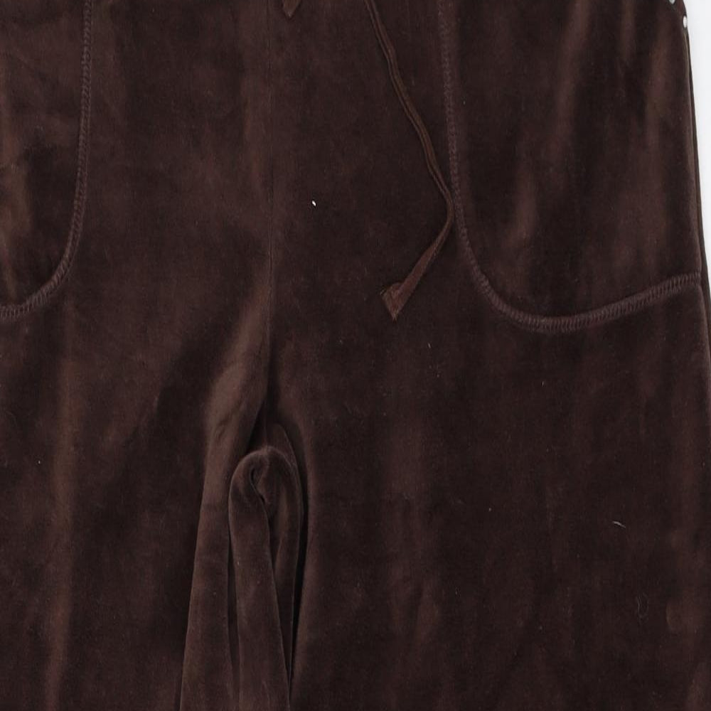 BM Womens Brown   Sweatpants Trousers Size M L27.5 in