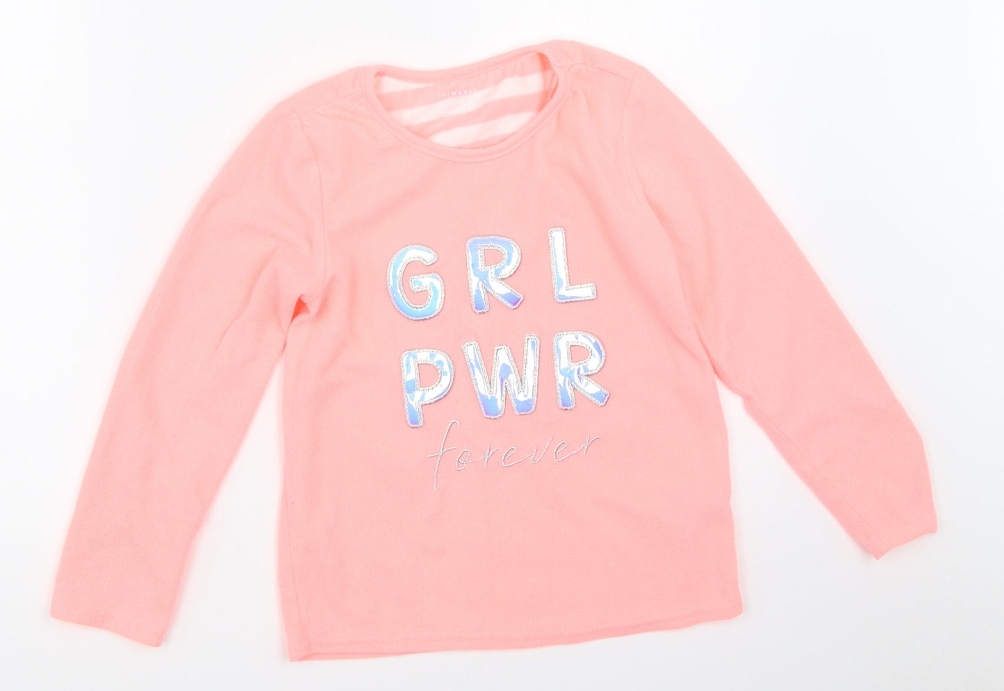 Primark Girls Pink Solid  Top Pyjama Top Size 8-9 Years