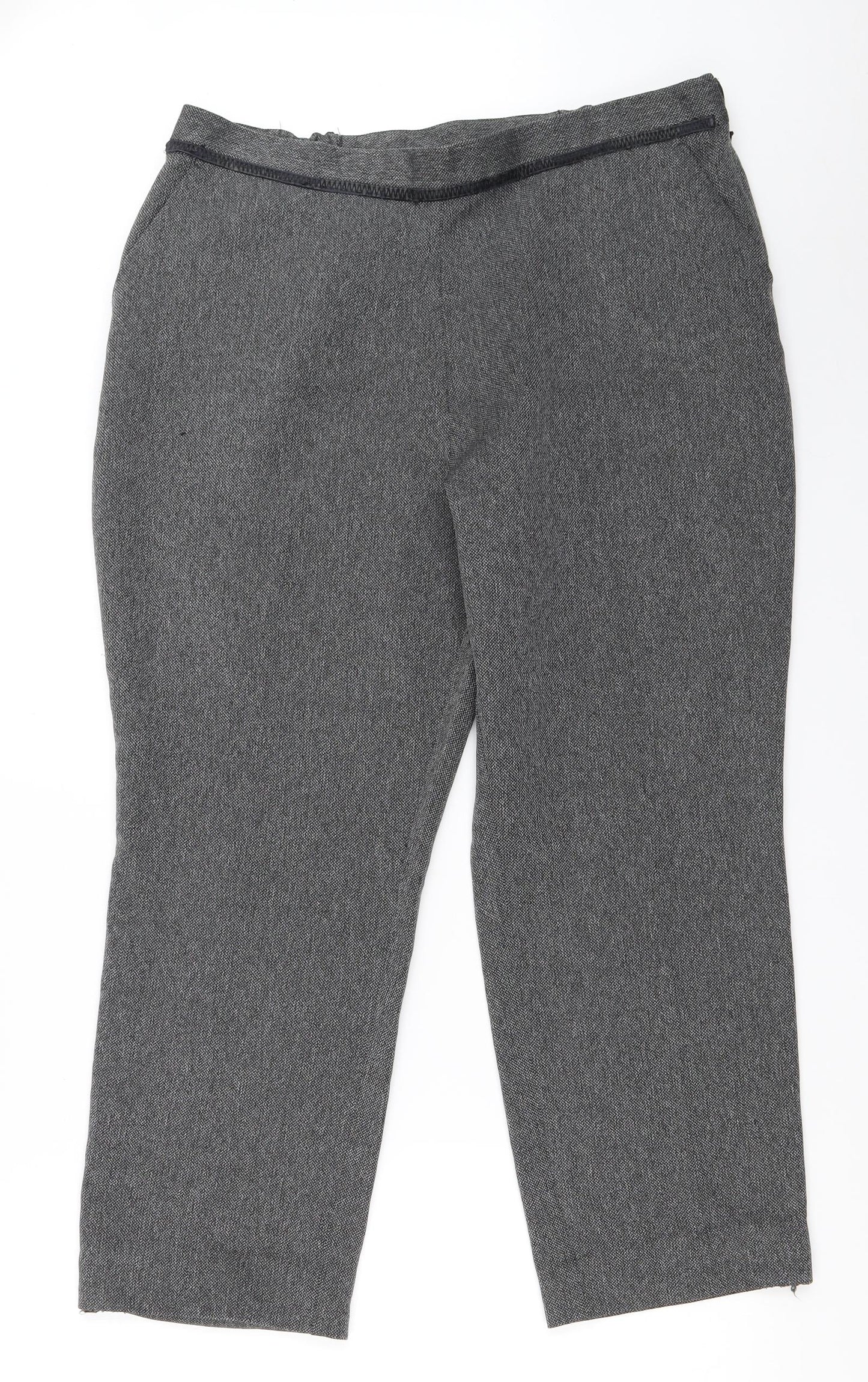 Marks and Spencer Womens Grey   Trousers  Size 16 L25 in