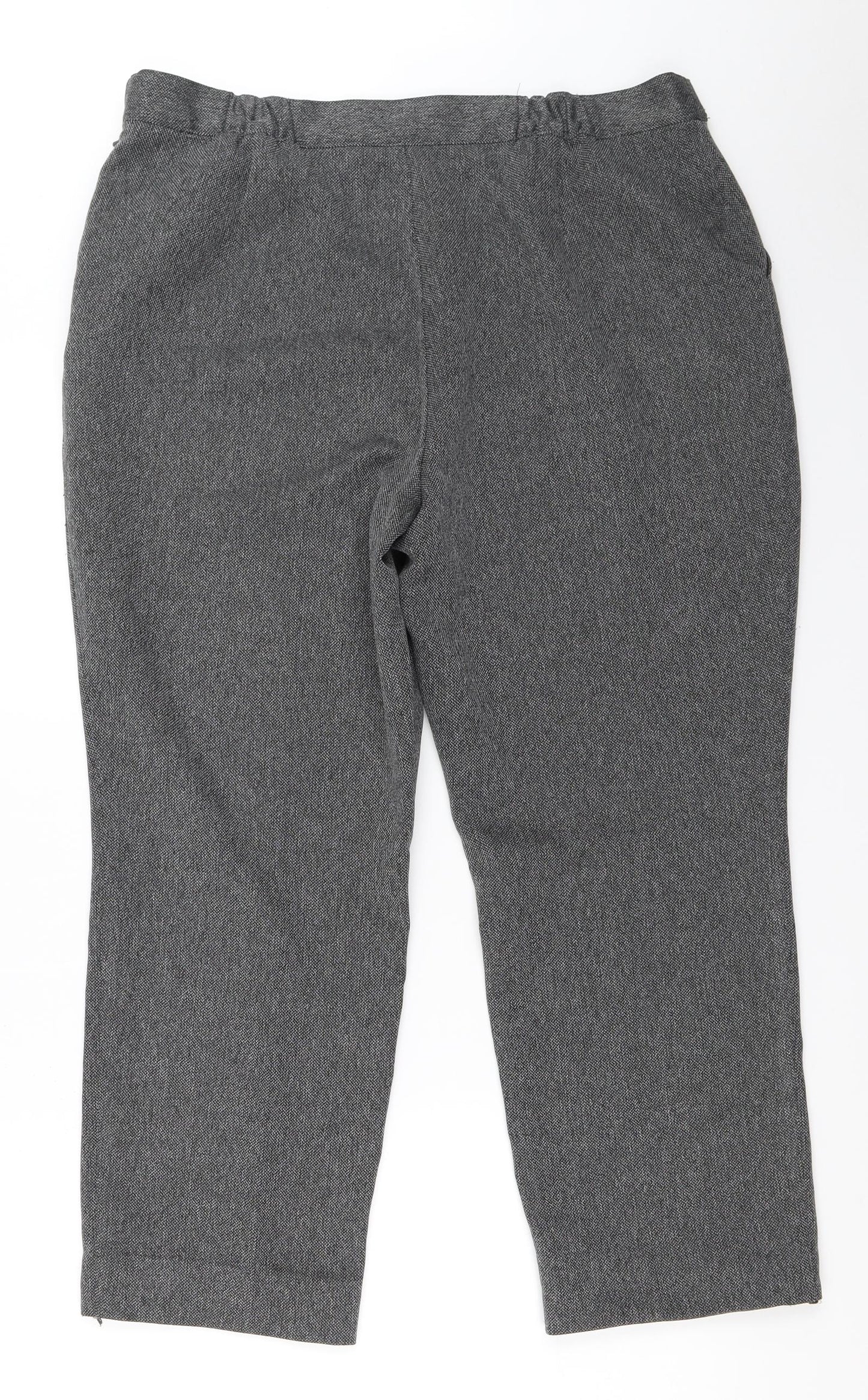Marks and Spencer Womens Grey   Trousers  Size 16 L25 in