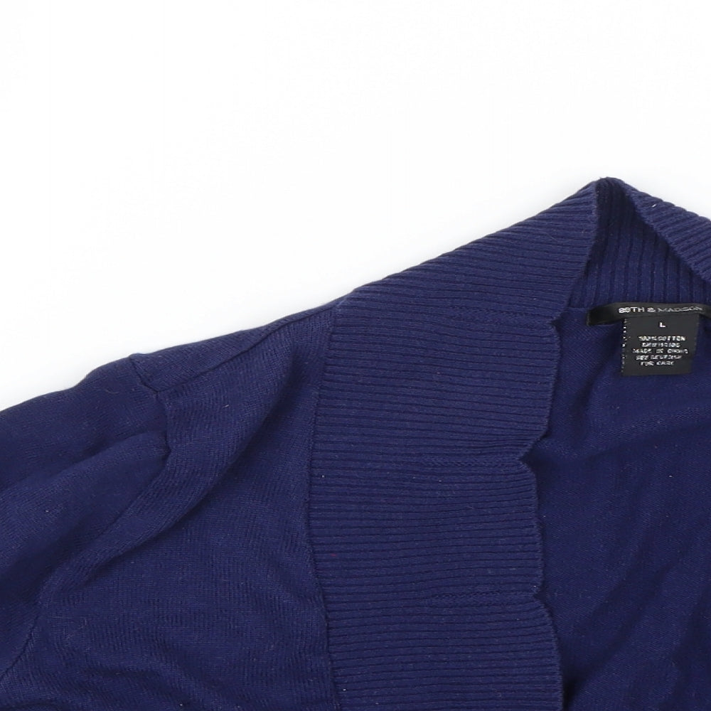 88th madison Womens Blue   Cardigan Jumper Size L