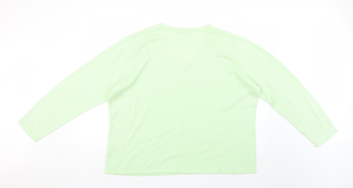 BM Womens Green   Pullover Jumper Size XL