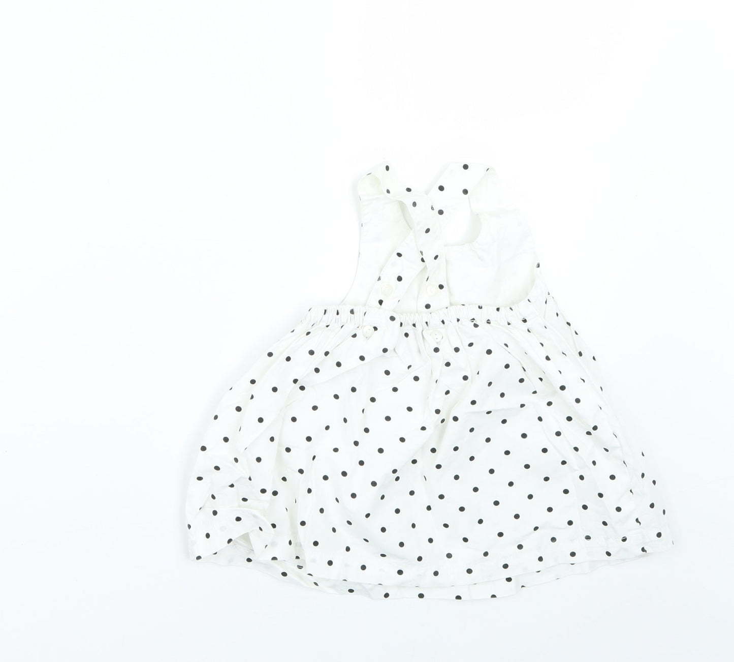 H&M Baby White Polka Dot  Fit & Flare  Size 3-6 Months