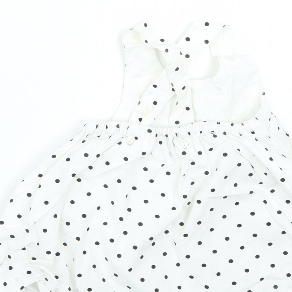 H&M Baby White Polka Dot  Fit & Flare  Size 3-6 Months