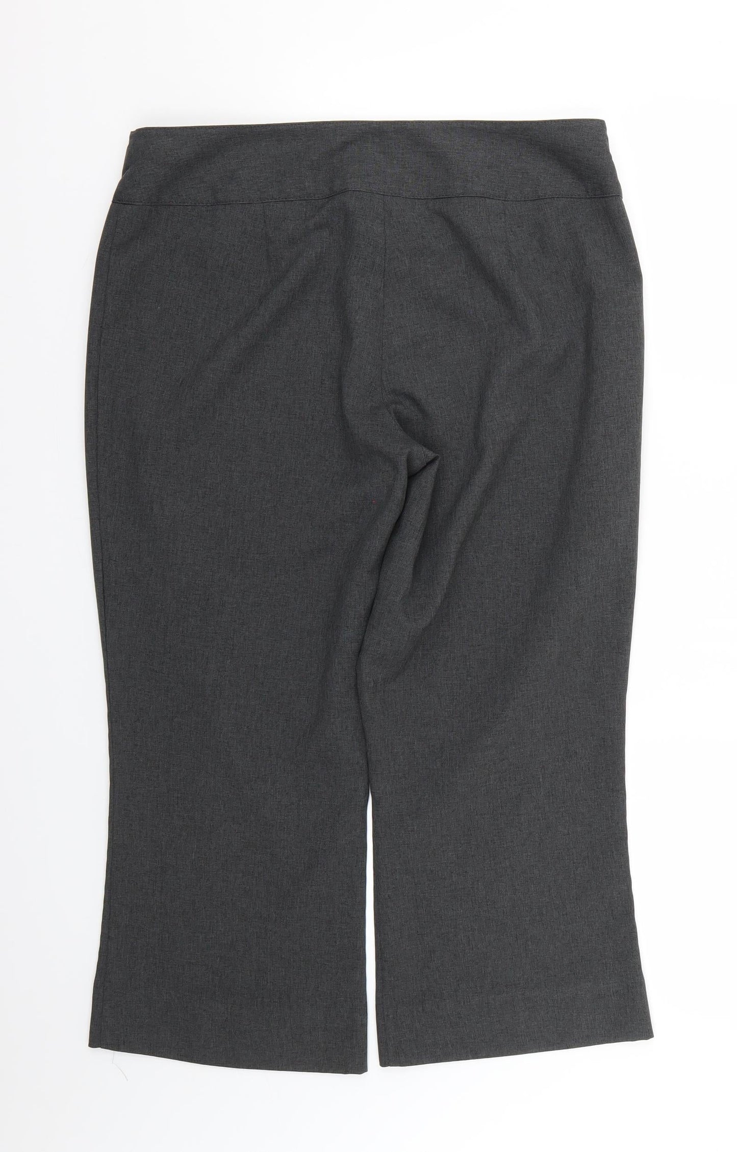 Papaya Womens Grey   Trousers  Size 14 L22.5 in