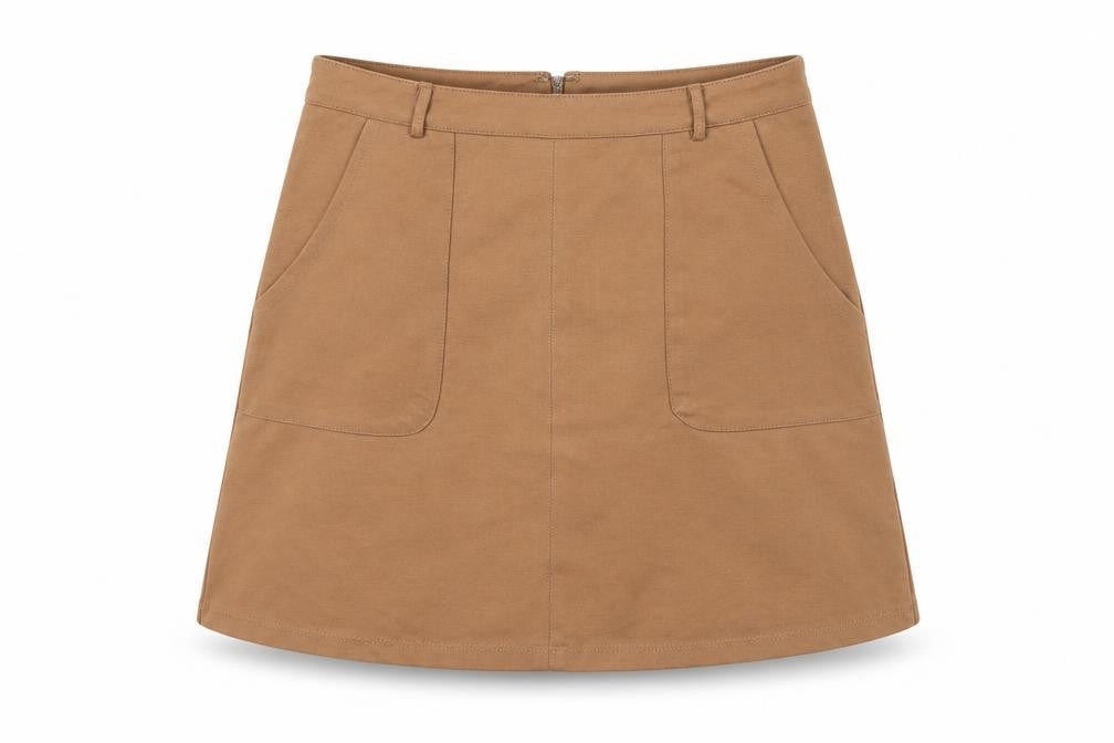 Newlook Womens Beige   A-Line Skirt Size 10