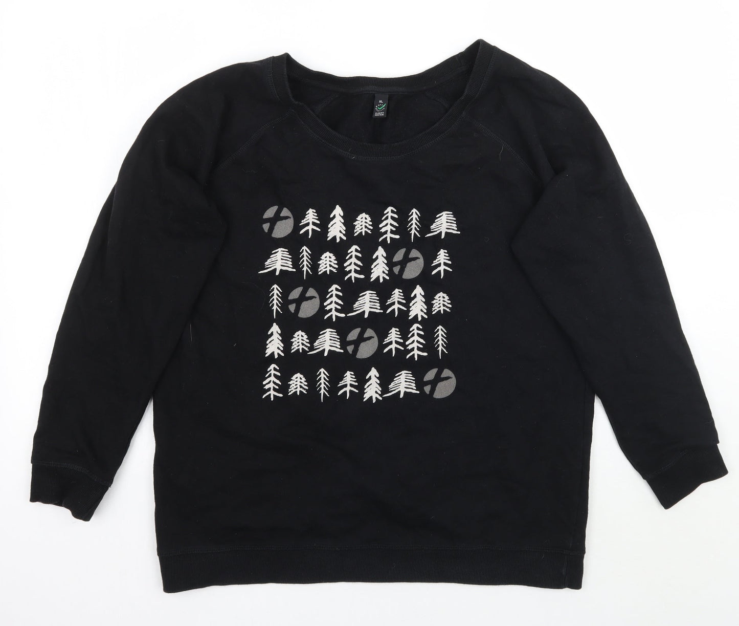 Earth Positive Womens Black   Pullover Jumper Size XL