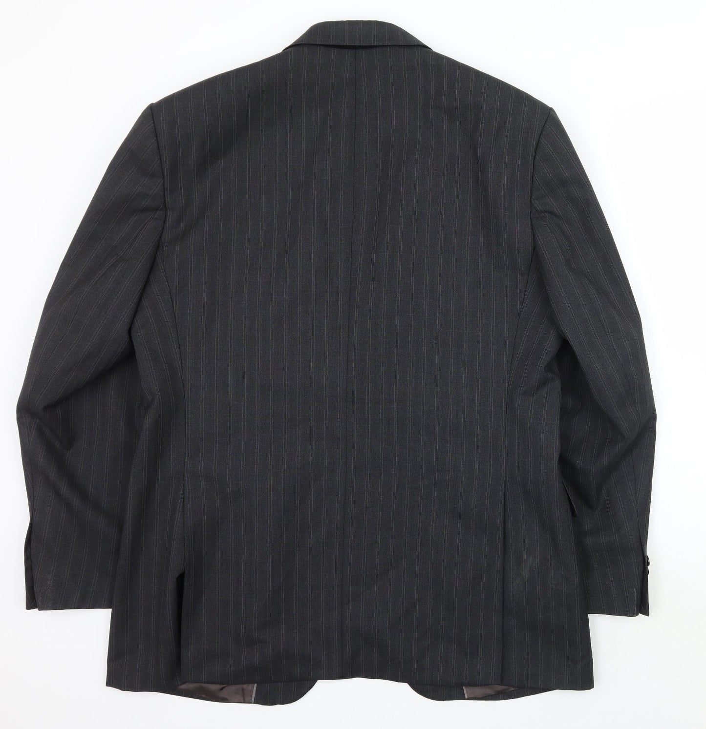 AUSTEN REED Mens Grey Striped  Jacket Suit Jacket Size 40