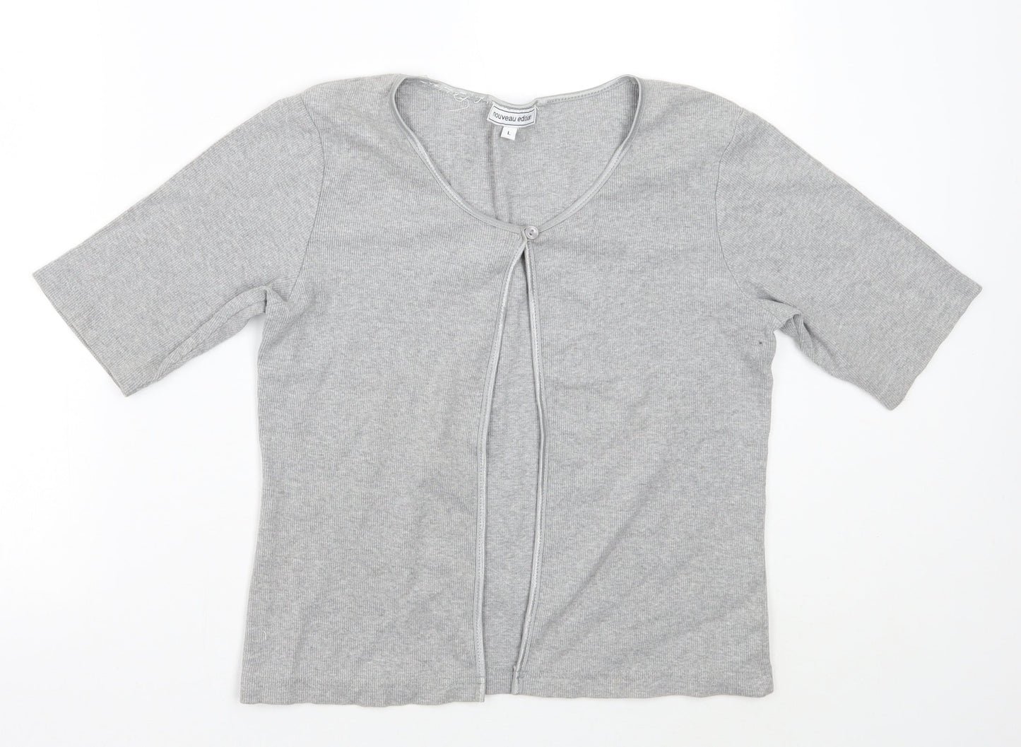 Nouveau Edition Womens Grey   Cardigan Jumper Size L