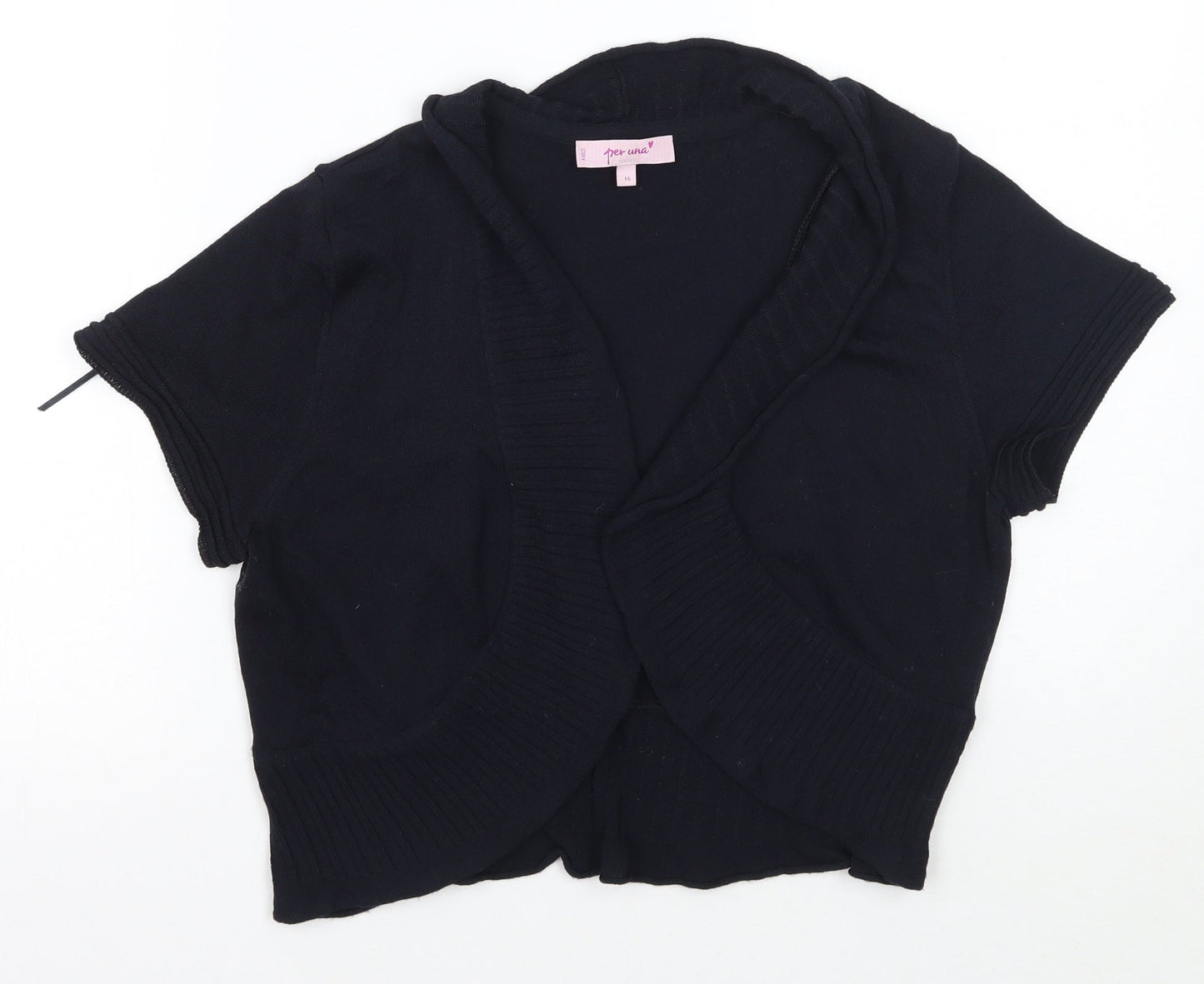Per Una Womens Blue   Cardigan Jumper Size 16