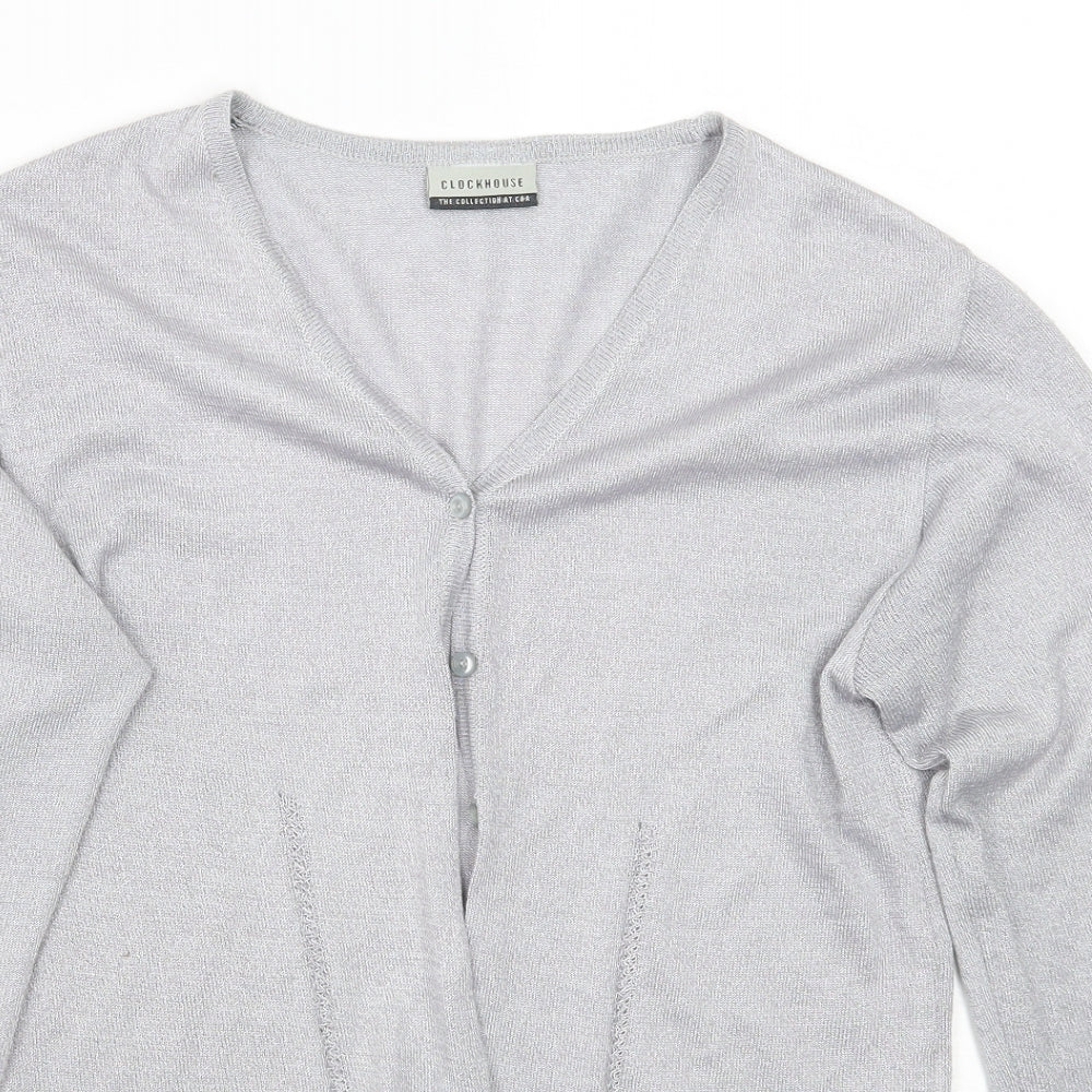 Clockhouse Womens Grey   Cardigan Jumper Size 12