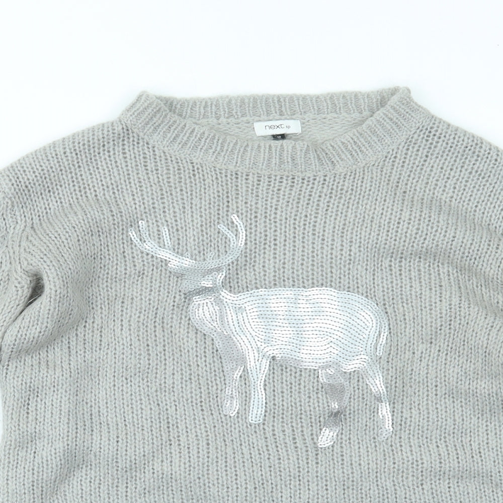 NEXT Womens Grey   Pullover Jumper Size 10