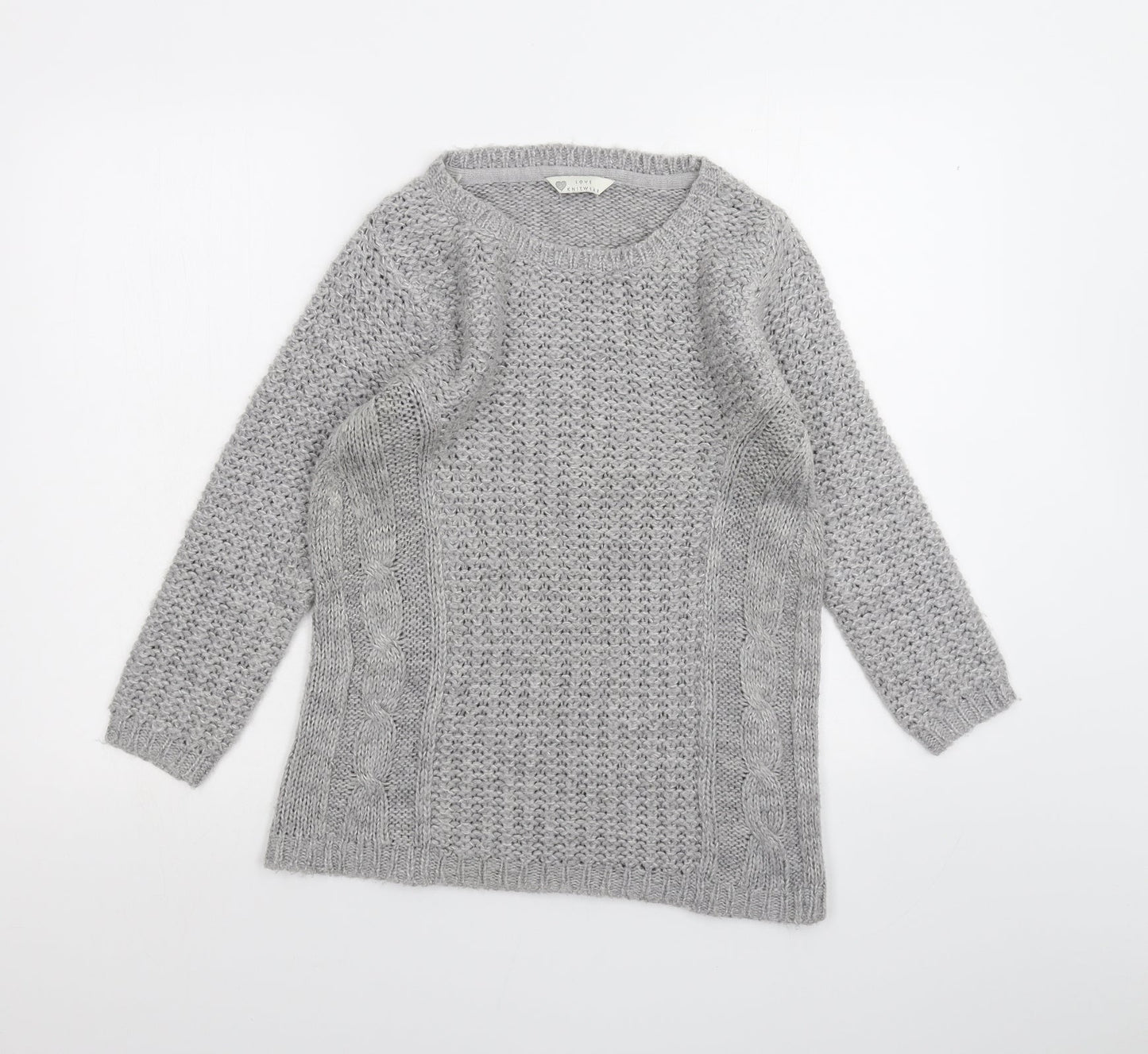 BHS Womens Grey   Pullover Jumper Size 8