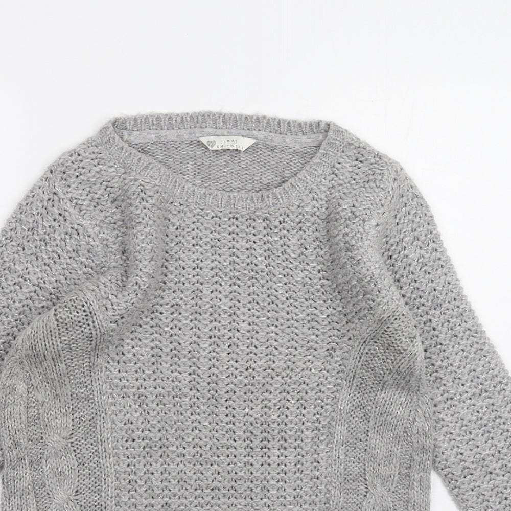 BHS Womens Grey   Pullover Jumper Size 8