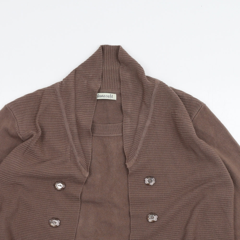 Cashmasoft Womens Brown   Pullover Jumper Size XL