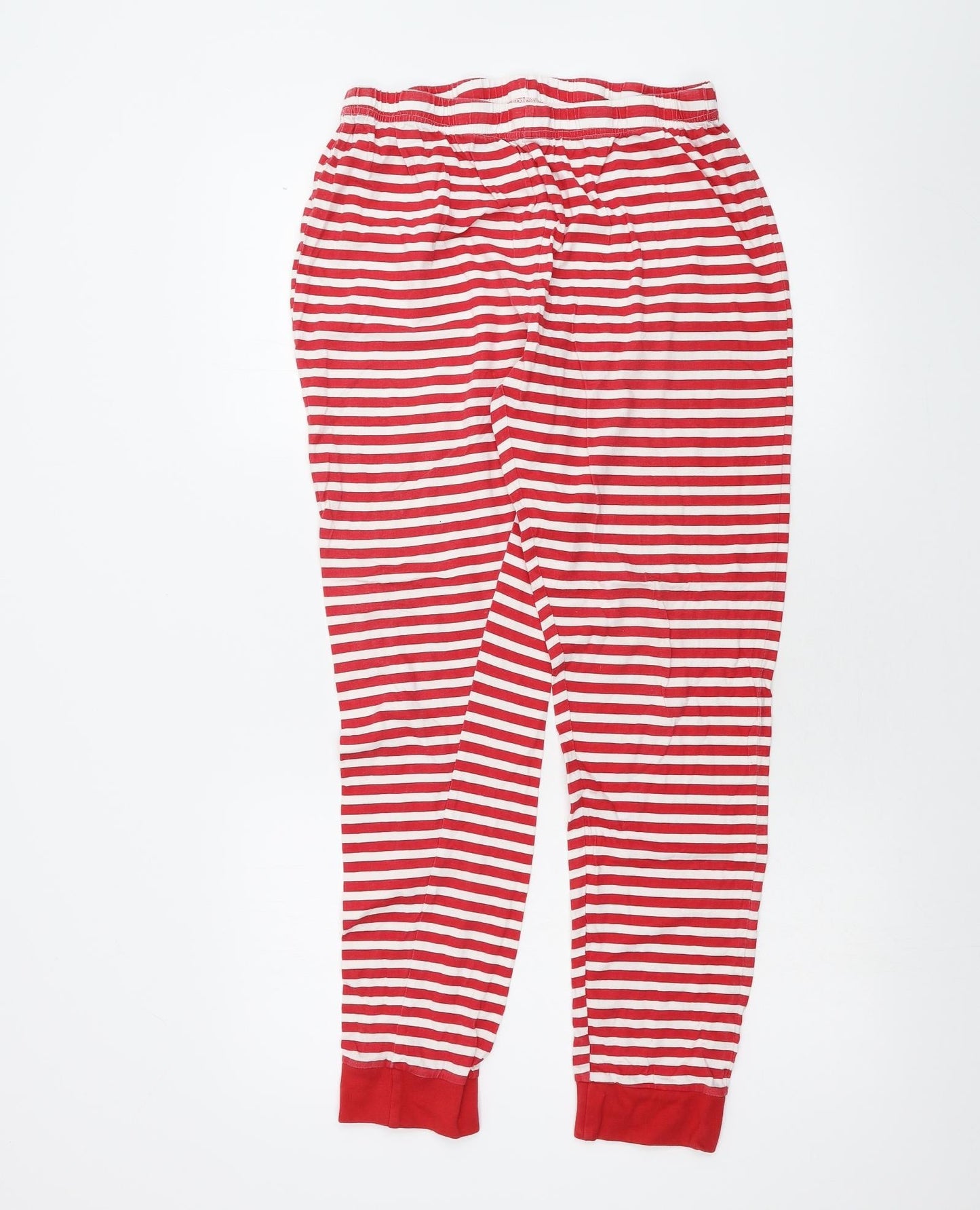 Christmas Womens White Striped  Sweatpants Trousers Size S L26 in