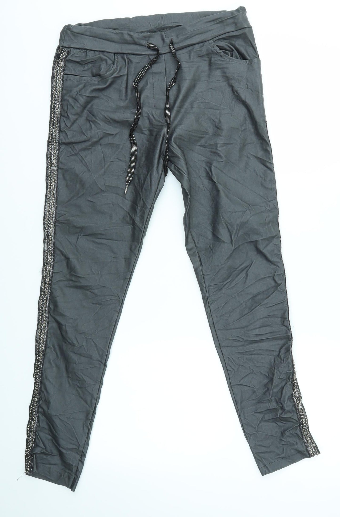 Preworn Womens Grey   Trousers  Size 8 L26 in