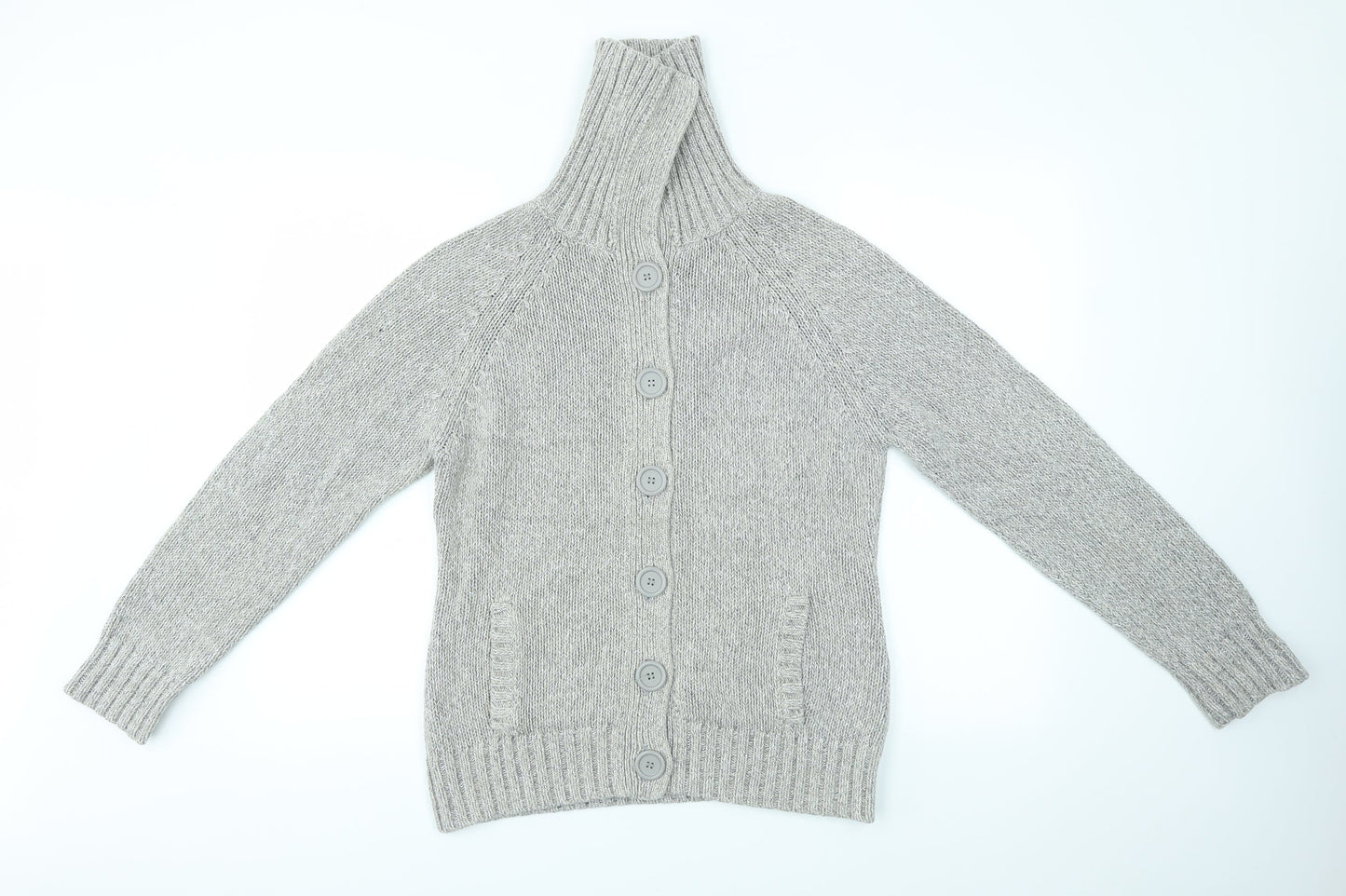 BHS Womens Grey   Cardigan Jumper Size 14