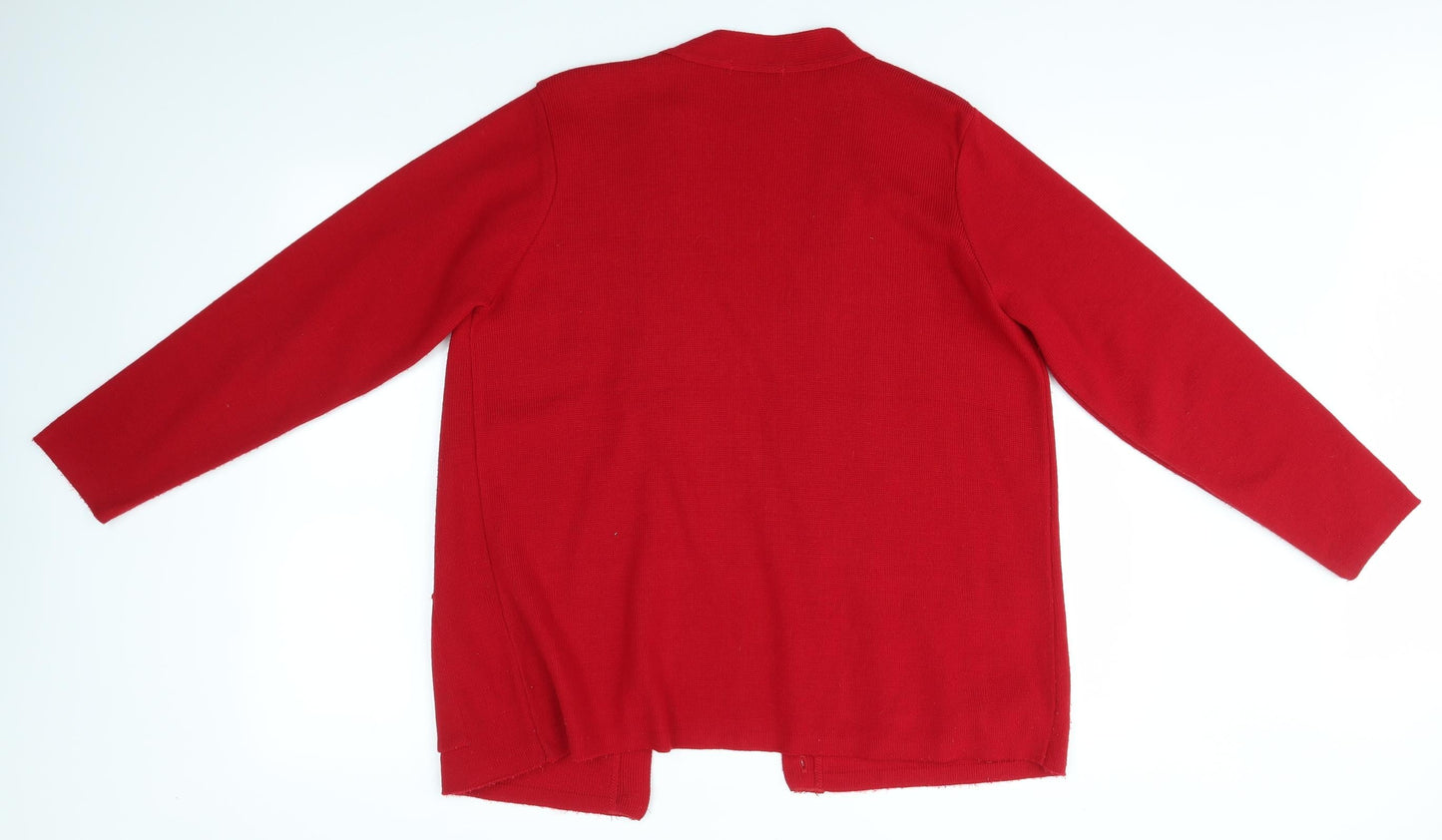BM   Womens Red   Cardigan Jumper Size M