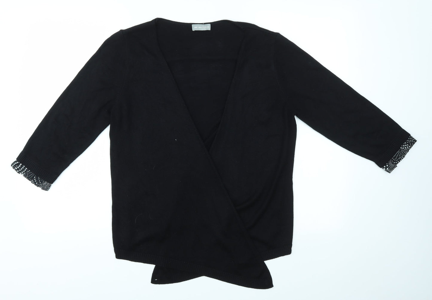 Per Una Womens Black   Cardigan Jumper Size 14