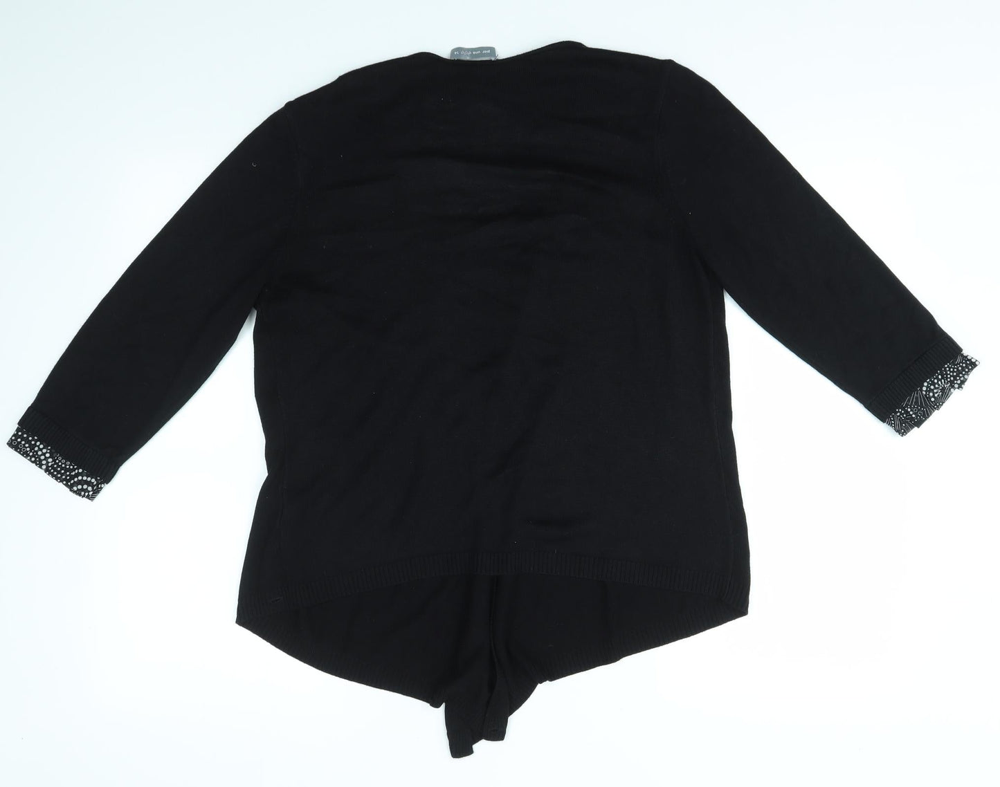 Per Una Womens Black   Cardigan Jumper Size 14