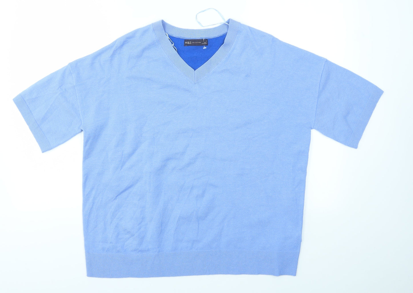 M&S Womens Blue   Pullover Jumper Size 14