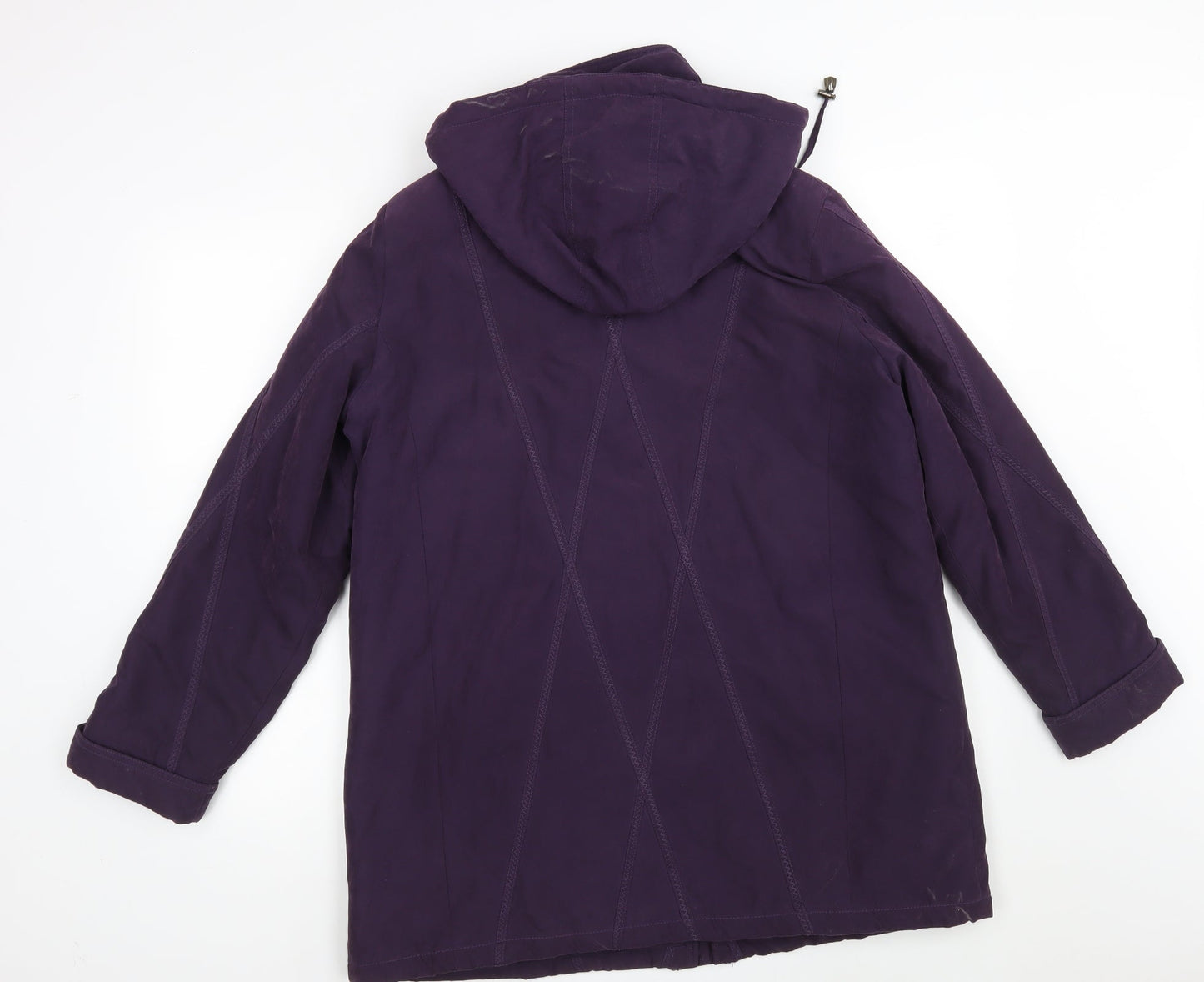 BM Womens Purple   Overcoat Coat Size M