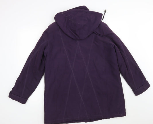 BM Womens Purple   Overcoat Coat Size M