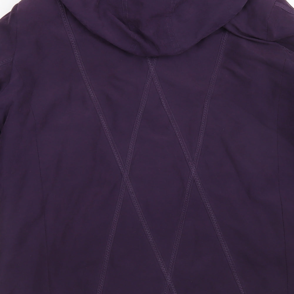 BM Womens Purple   Overcoat Coat Size M
