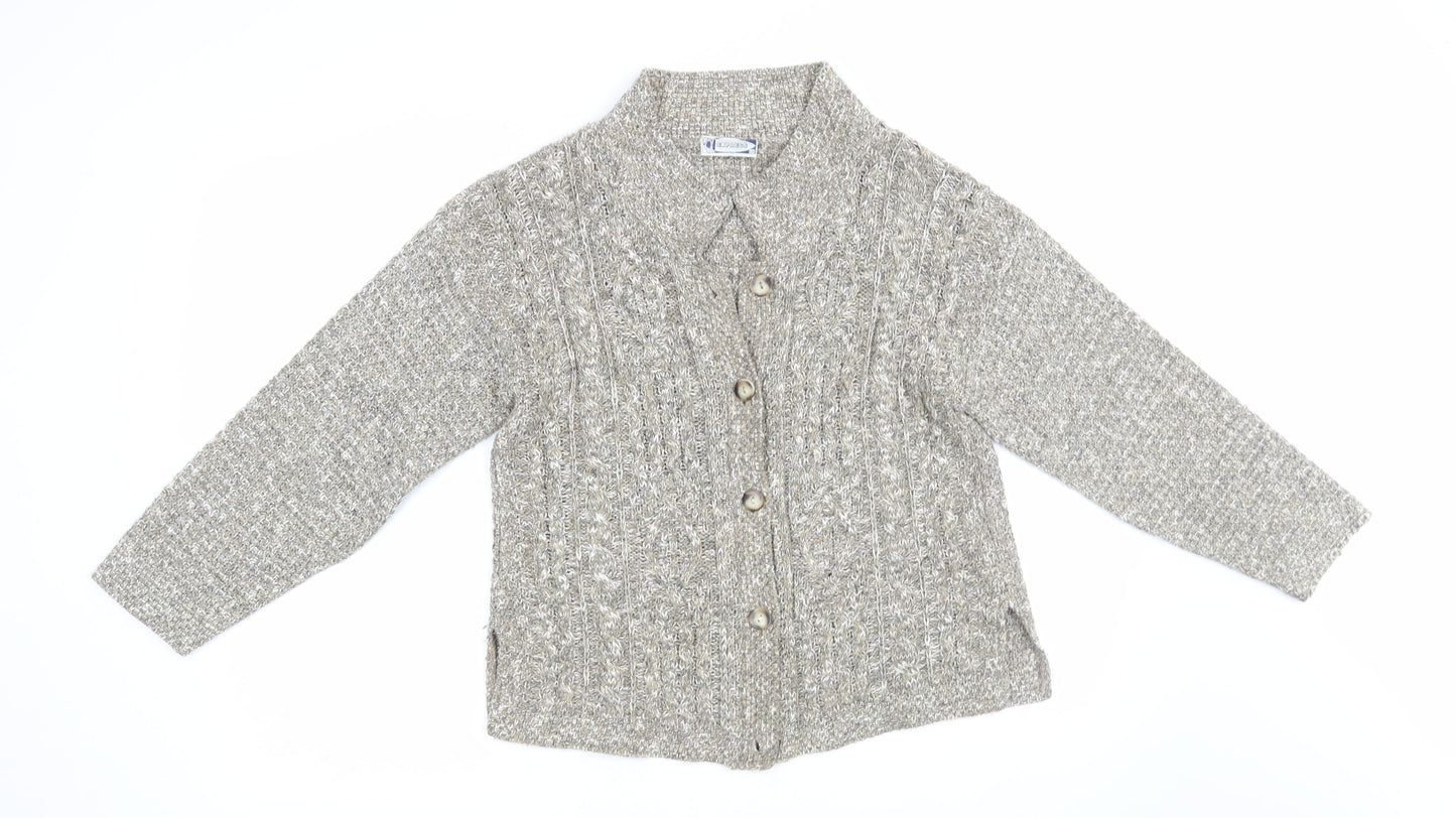 Express Womens Grey   Cardigan Jumper Size M