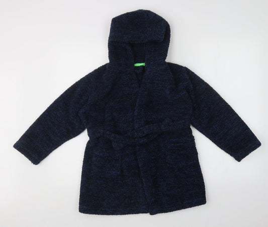 Matalan Boys Blue Solid   Robe Size 8 Years