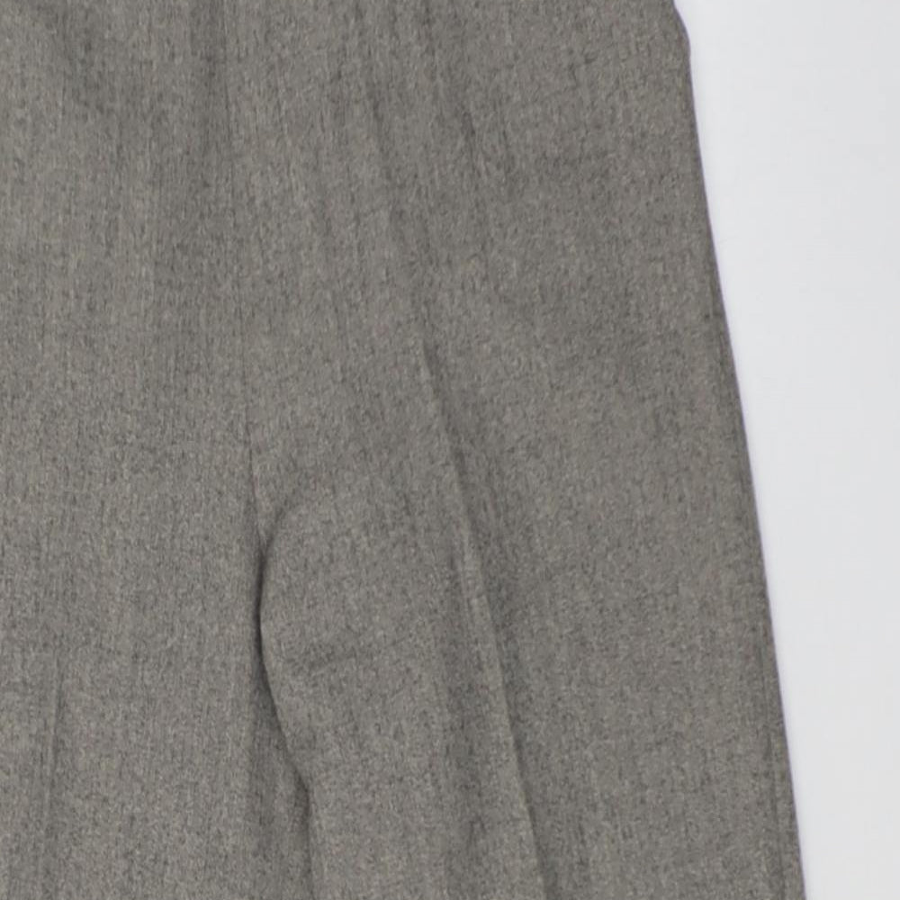 Preworn Womens Grey   Dress Pants Trousers Size 14 L24 in