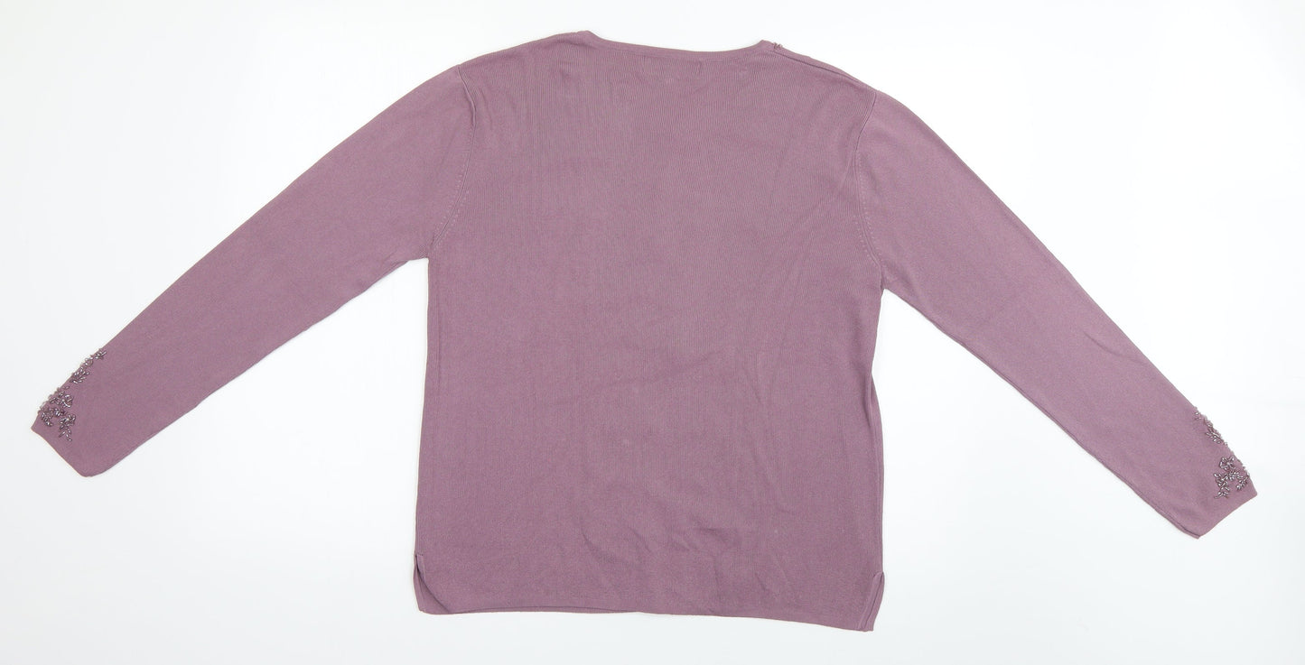 reflect collection Womens Grey   Cardigan Jumper Size L