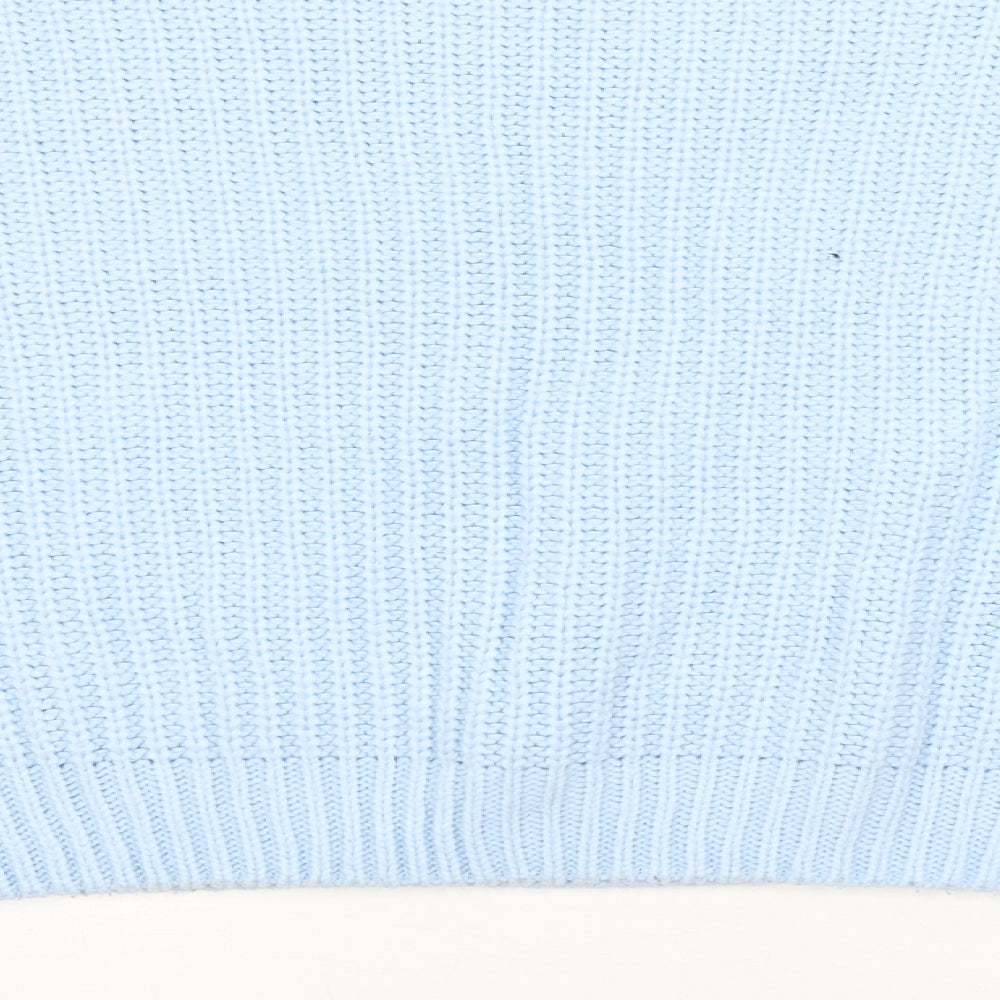 Atmosphere Womens Blue Argyle/Diamond  Pullover Jumper Size 14