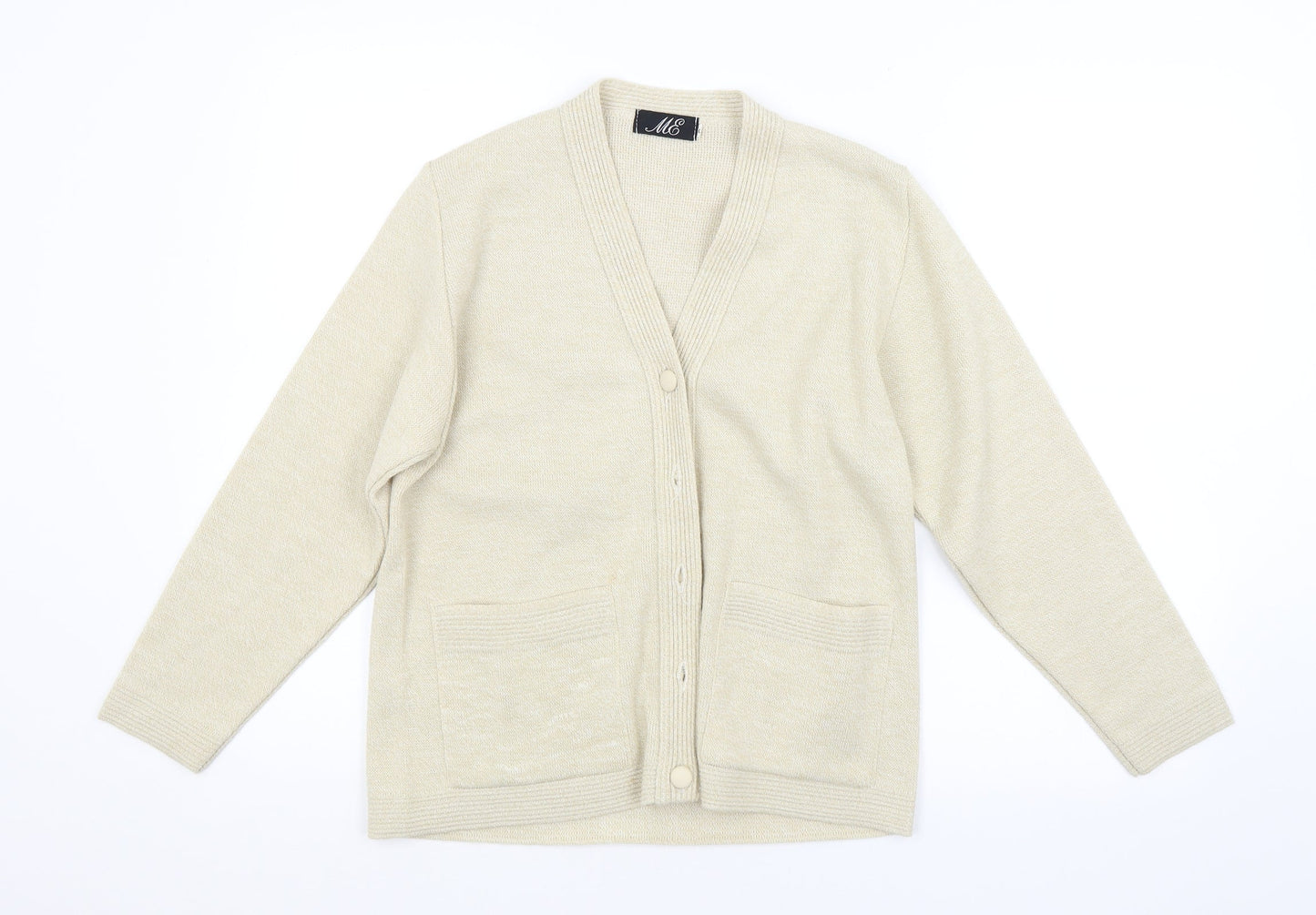 Preworn Womens Beige   Cardigan Jumper Size S