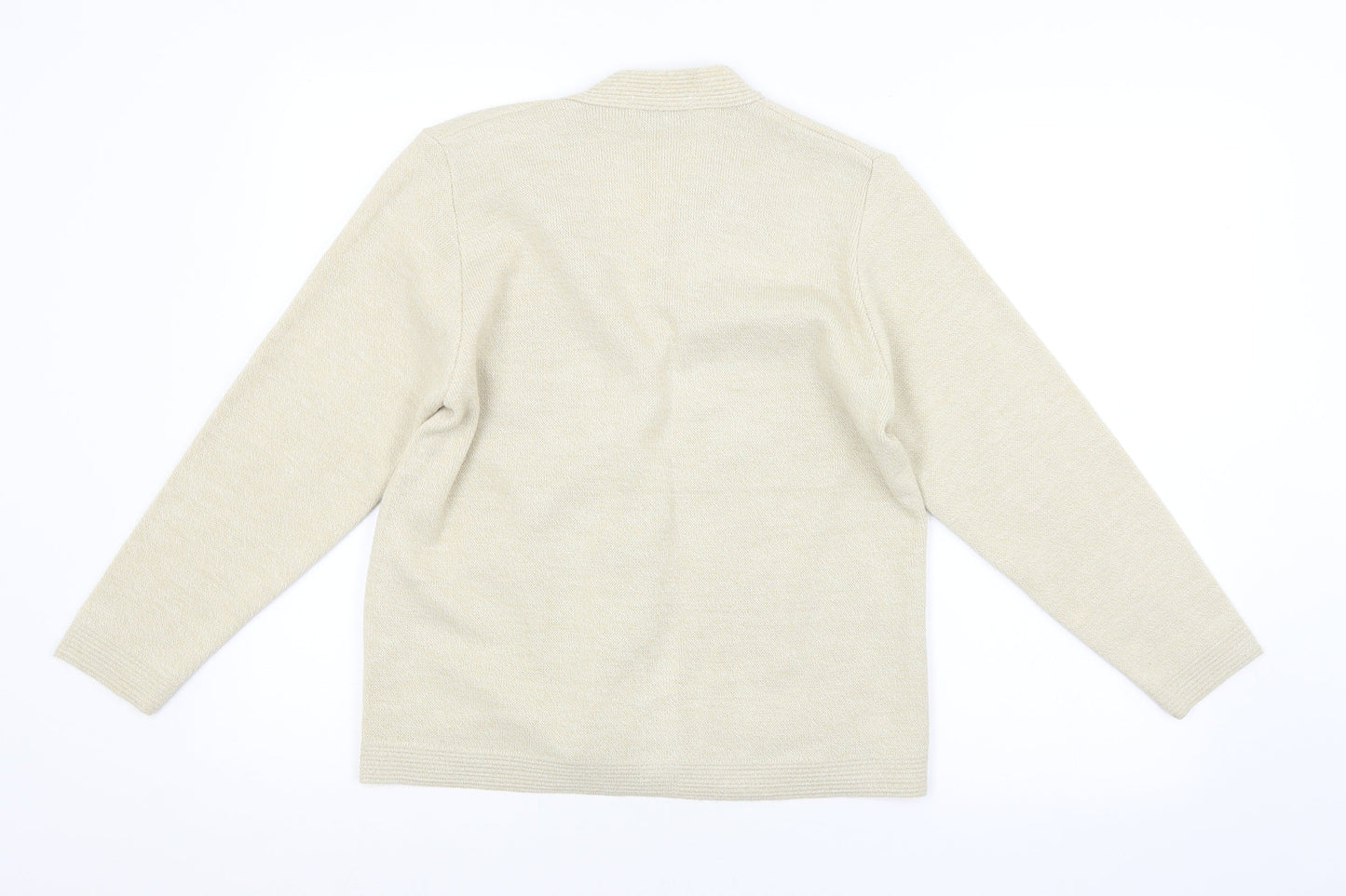 Preworn Womens Beige   Cardigan Jumper Size S