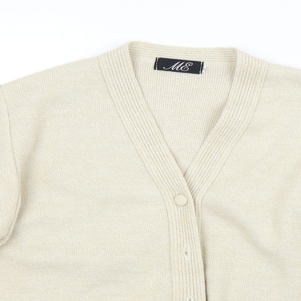 Preworn Womens Beige   Cardigan Jumper Size S