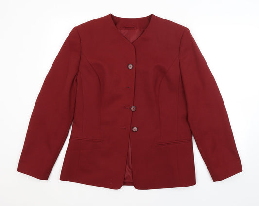 Preworn Womens Red   Jacket Blazer