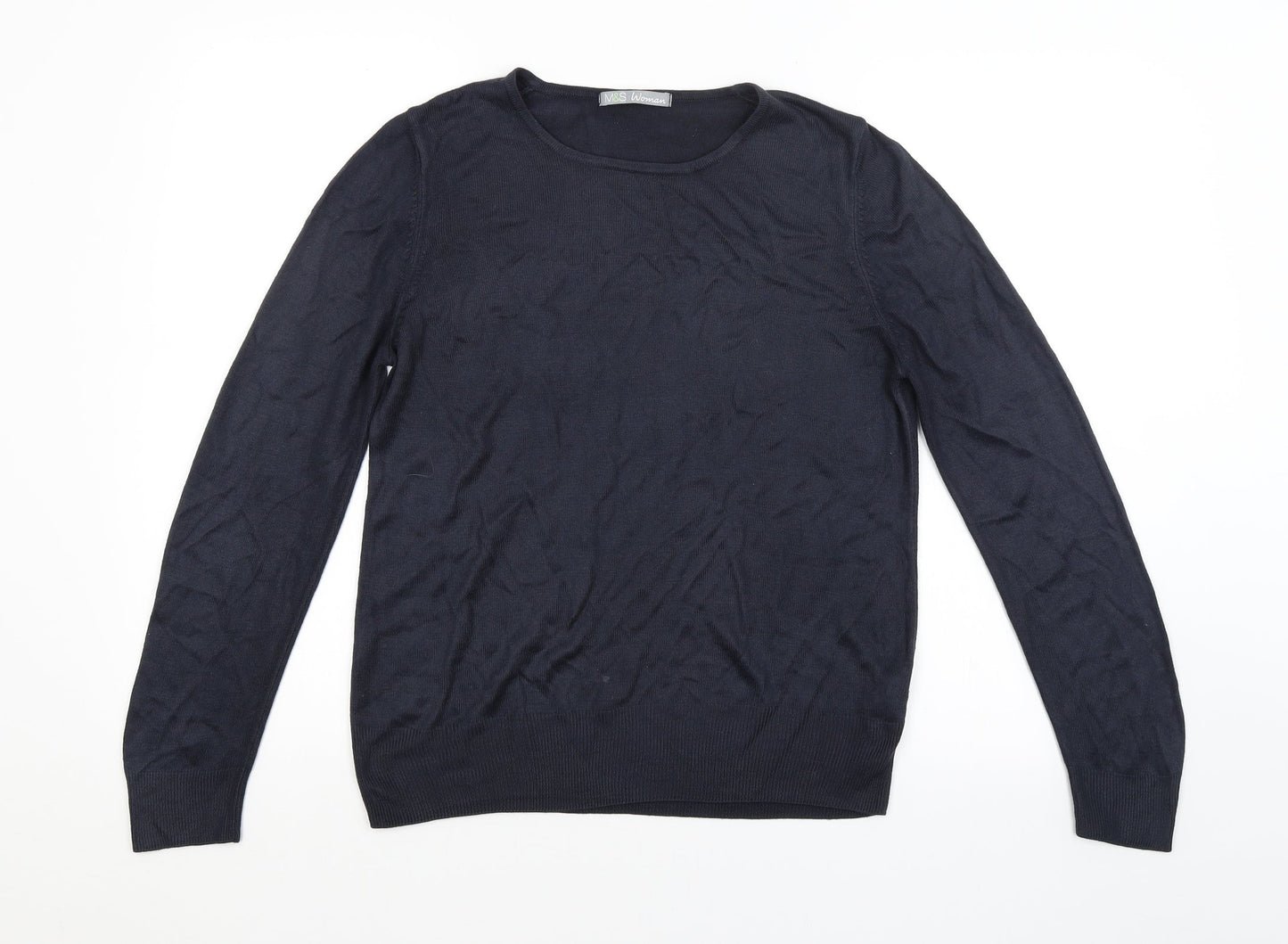 M&S Womens Blue   Pullover Jumper Size 12